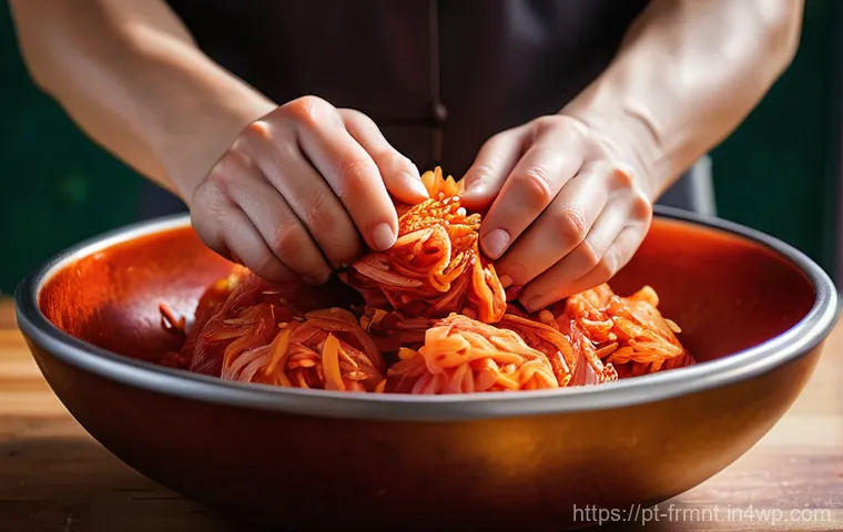 가정에서 쉽게 만드는 김치 레시피 - **"Fresh Harvest: Kimchi Ingredients Still Life"**
    A beautifully composed, high-definition still...
