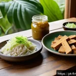 Home 19 발효식품에 대한 오해와 진실 - A vibrant and inviting kitchen scene featuring a variety of popular fermented foods from Brazilian c...